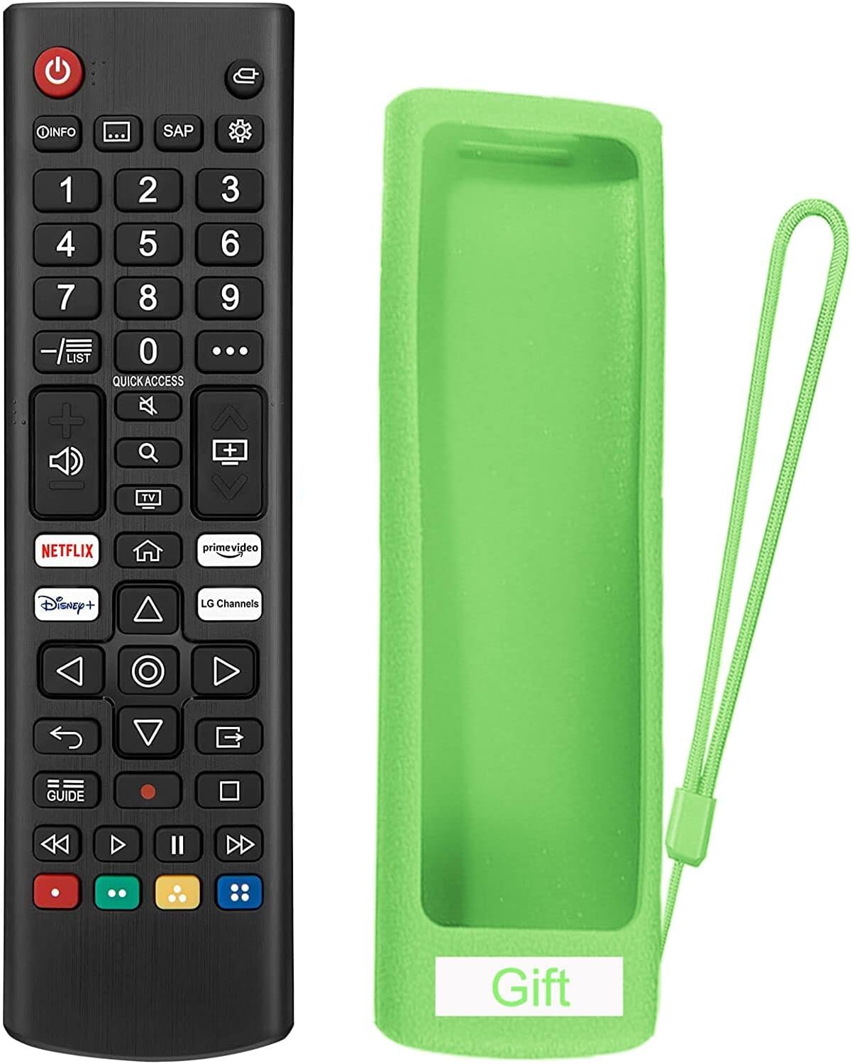 LG Universal Remote + Night Glow Case Set