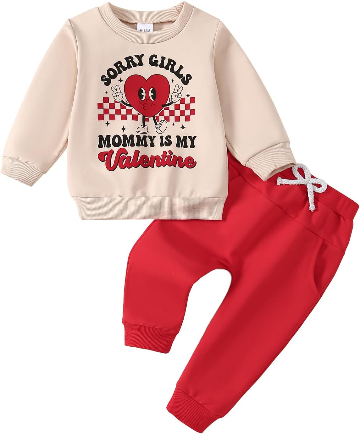 Mommy's Valentine 2PC Toddler Outfit Set