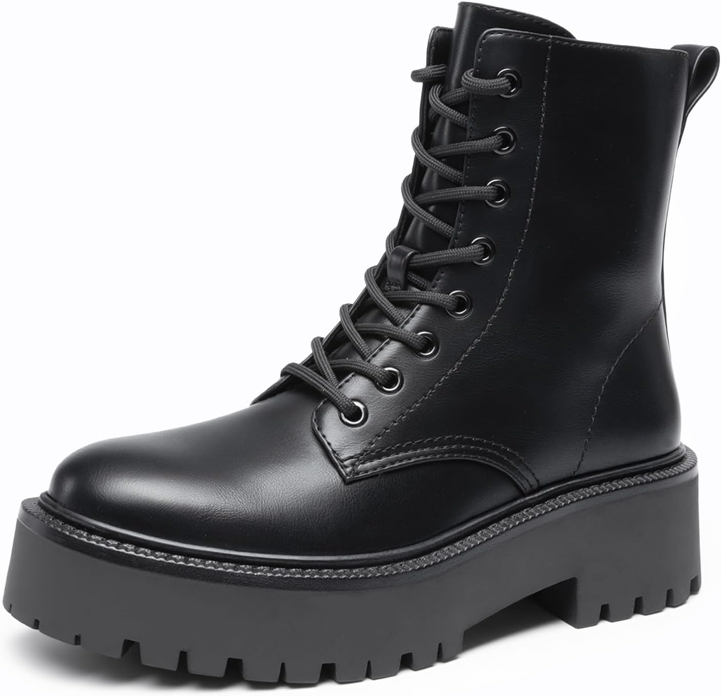 DREAM PAIRS Women's Platform Combat Ankle Boots for Style