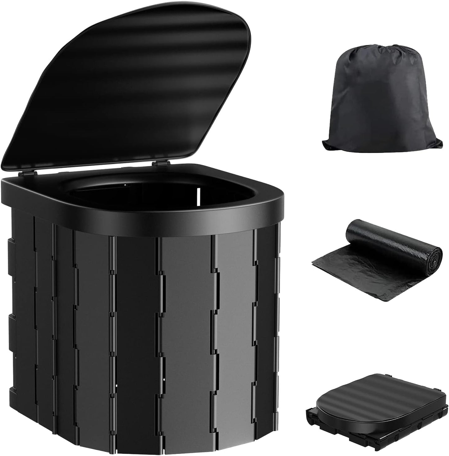 Compact Waterproof Portable Toilet for Travel