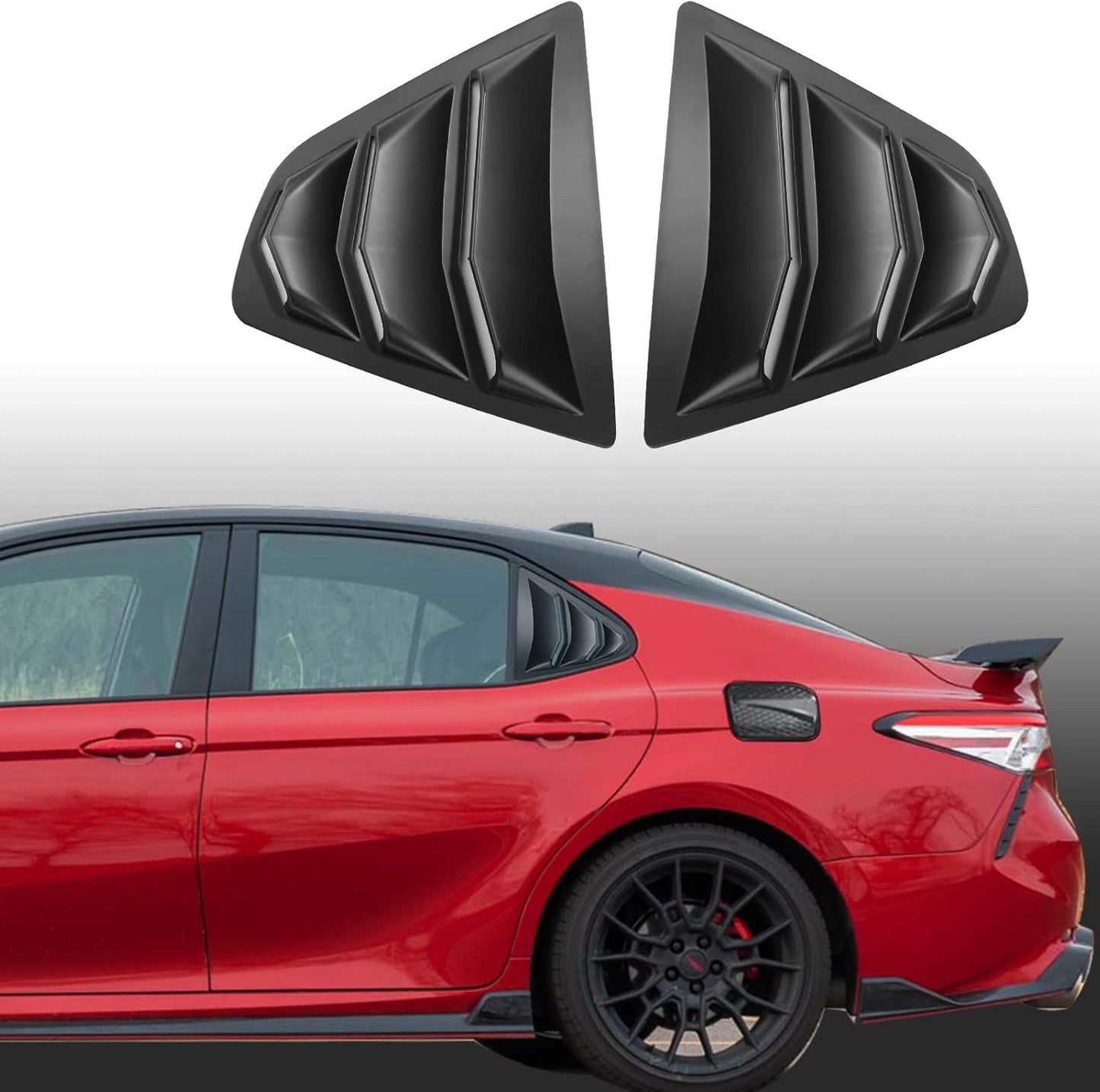 CKE Sporty Car Rear Side Window Louvers for Toyota Camry 2018-2024