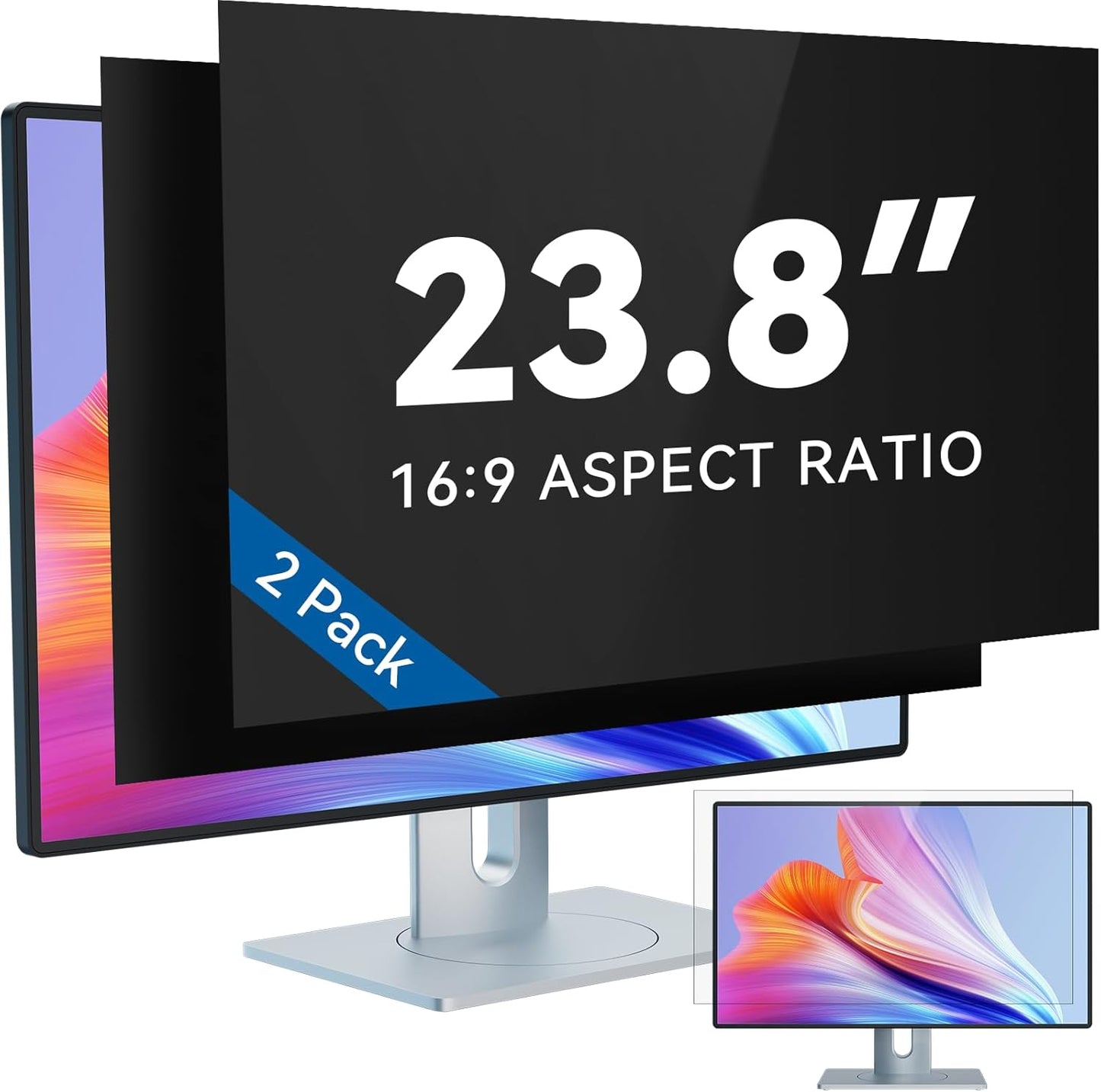 IPROKKO 23.8 Inch Computer Privacy Screen Filter - 2 Pack