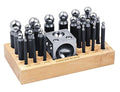 26 Piece Dapping Doming Punch Block Set 2.3 mm to 25 mm - Metal