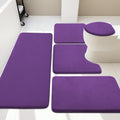 YIHOUSE Bathroom Rug Set 5 Piece - Super Absorbent & Non-Slip