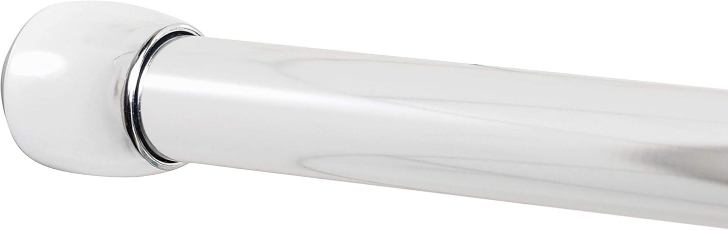 Rustproof Tension Shower Rod, Stall-Sized, Chrome
