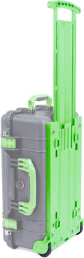 Pelican 1510 Replacement Trolley Set - Lime Green Backplate & Wheels