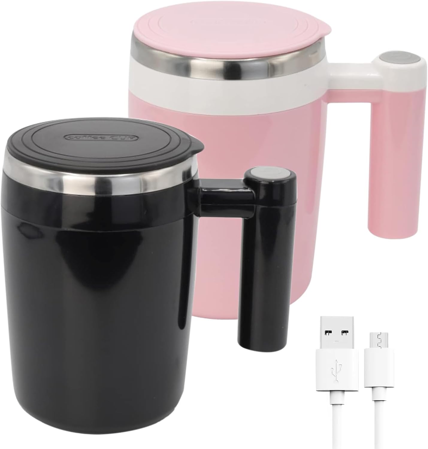 Rechargeable Self-Stirring Coffee Mug - Auto Mix, No Hassle