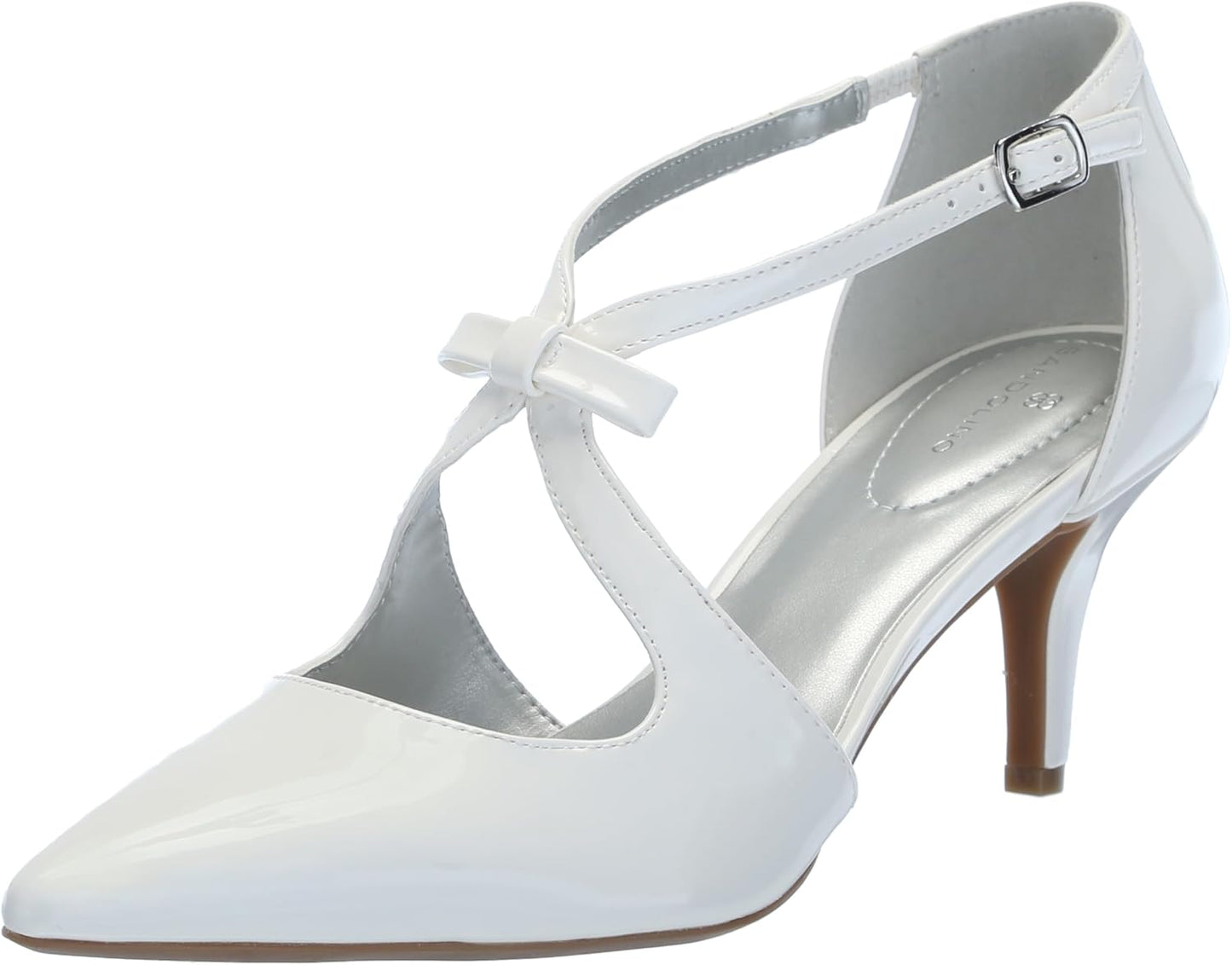 Bandolino Women's Zeffer Pump with Kitten Heel and Bow Detail