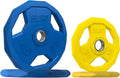 SPART Color Coded 2-Inch Olympic Rubber Grip Plates - Durable Home Gym