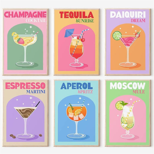 Vintage Cocktail Paint Kit for Easy DIY Decor