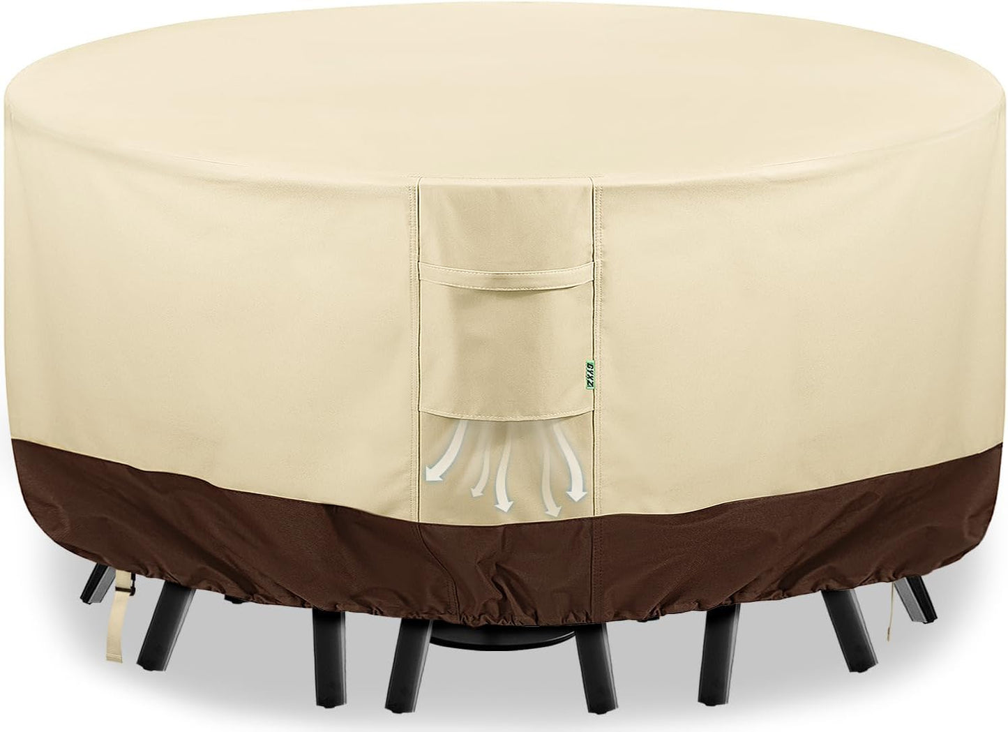 Round Patio Furniture Covers for 84 in Table & Chair Sets