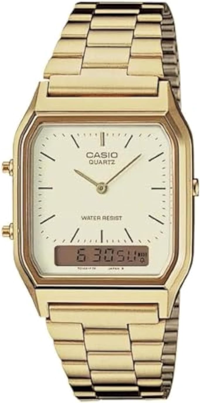 Casio Gold Tone Dual Time Men's Watch