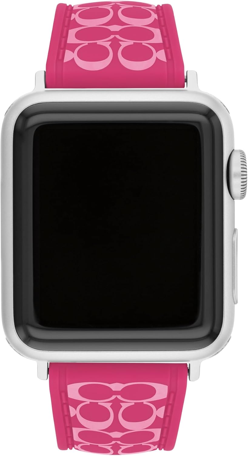 Coach Apple Watch Strap for 38mm, 40mm, 41mm - Stylish Silicone Band