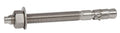 CONFAST 3/4ft x 6-1/4ft Stainless Steel Wedge Anchor - Durable Wet-Use