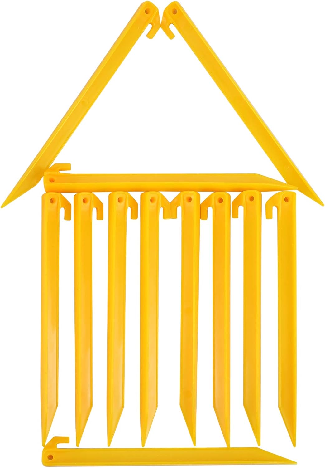 12 Heavy-Duty Tent Stakes for Firm Grip