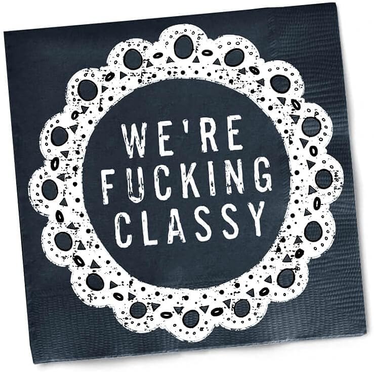 Twisted Wares Funny Cocktail Napkins - Classy & Hilarious! 