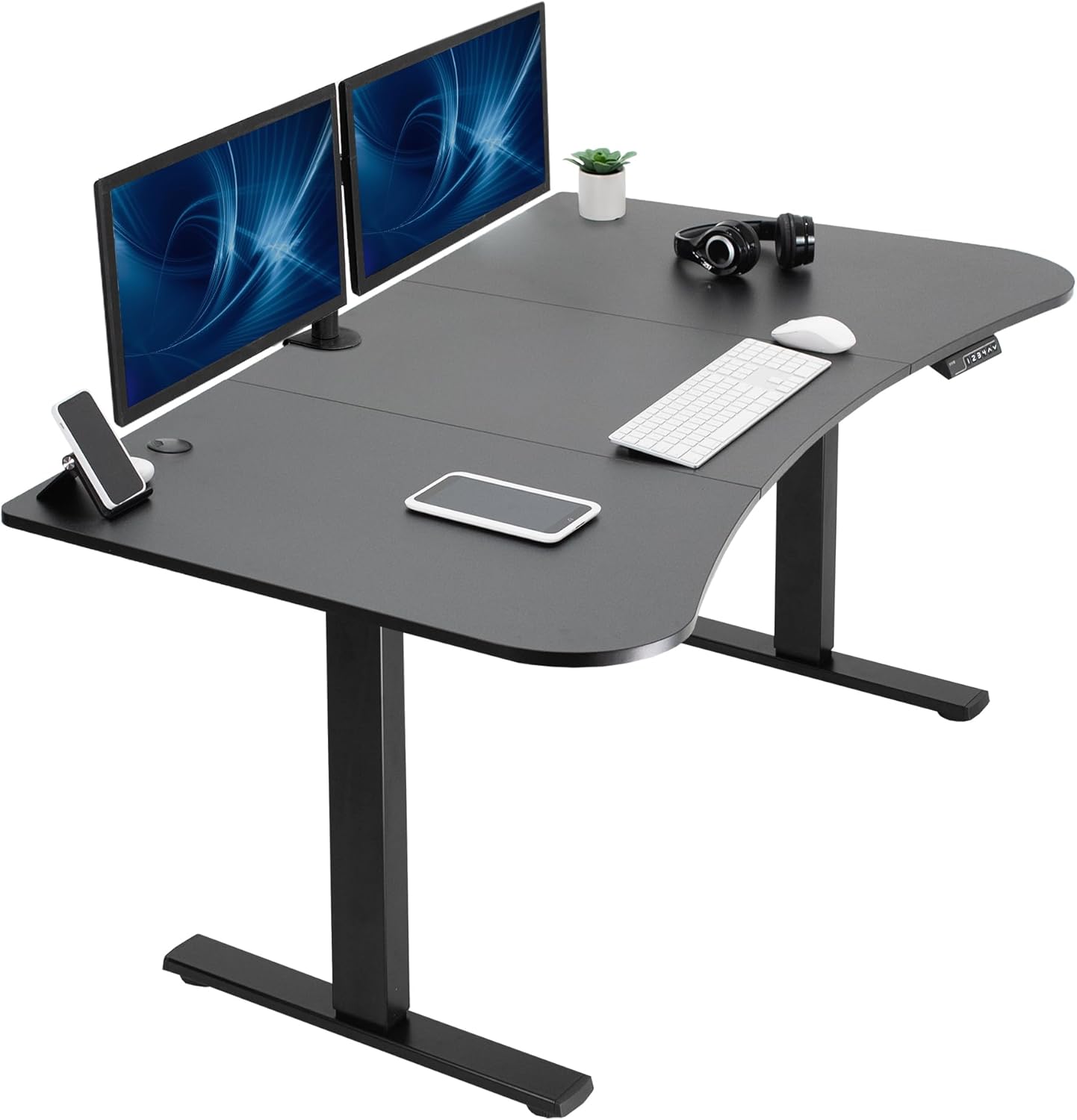 VIVO Electric Standing Desk with Memory Height Adjustment Features