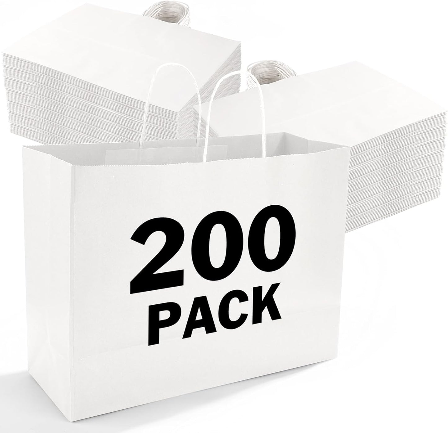 XPCARE 200Pack Large Paper Gift Bags for Every Occasion