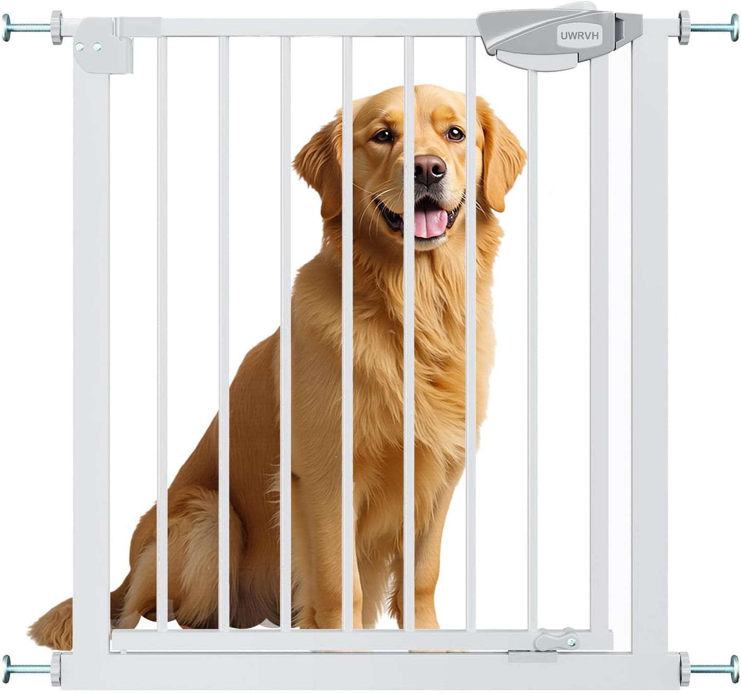 Auto-Close Baby Gate for Stairs & Doorways - Adjustable Safety Gate