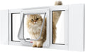 Aluminum Cat Door for Windows - Quick-Fit 24ft to 28ft Insert