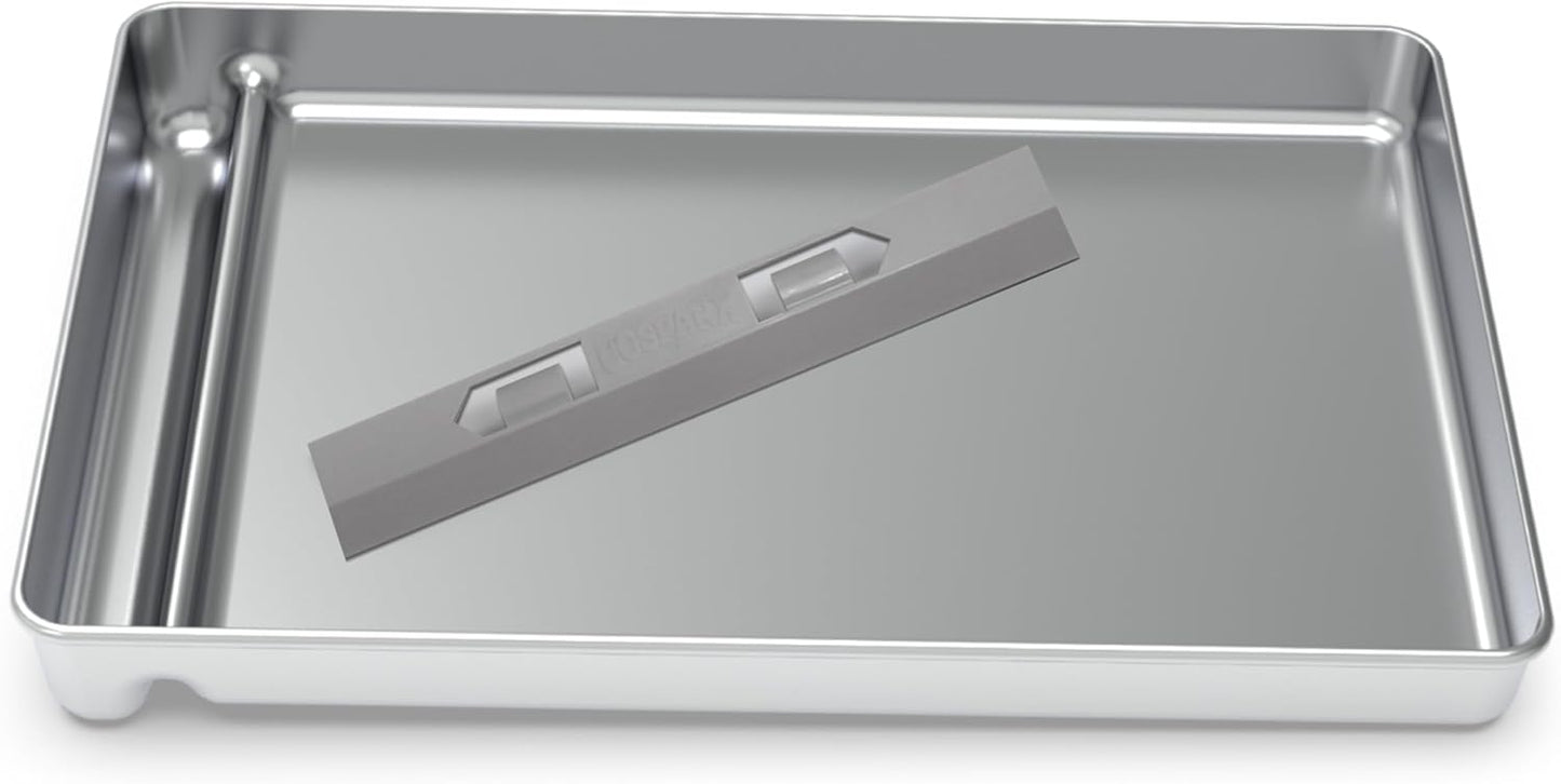 Upgraded Stainless Steel Reusable Litter Tray for Cat Litter Boxes