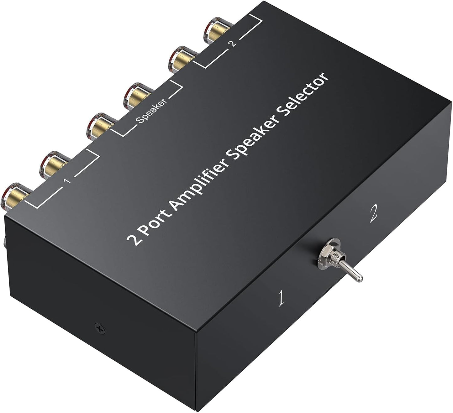 LiNKFOR 2(1)-in-1(2)-Out Amp Speaker Switcher Selector Box