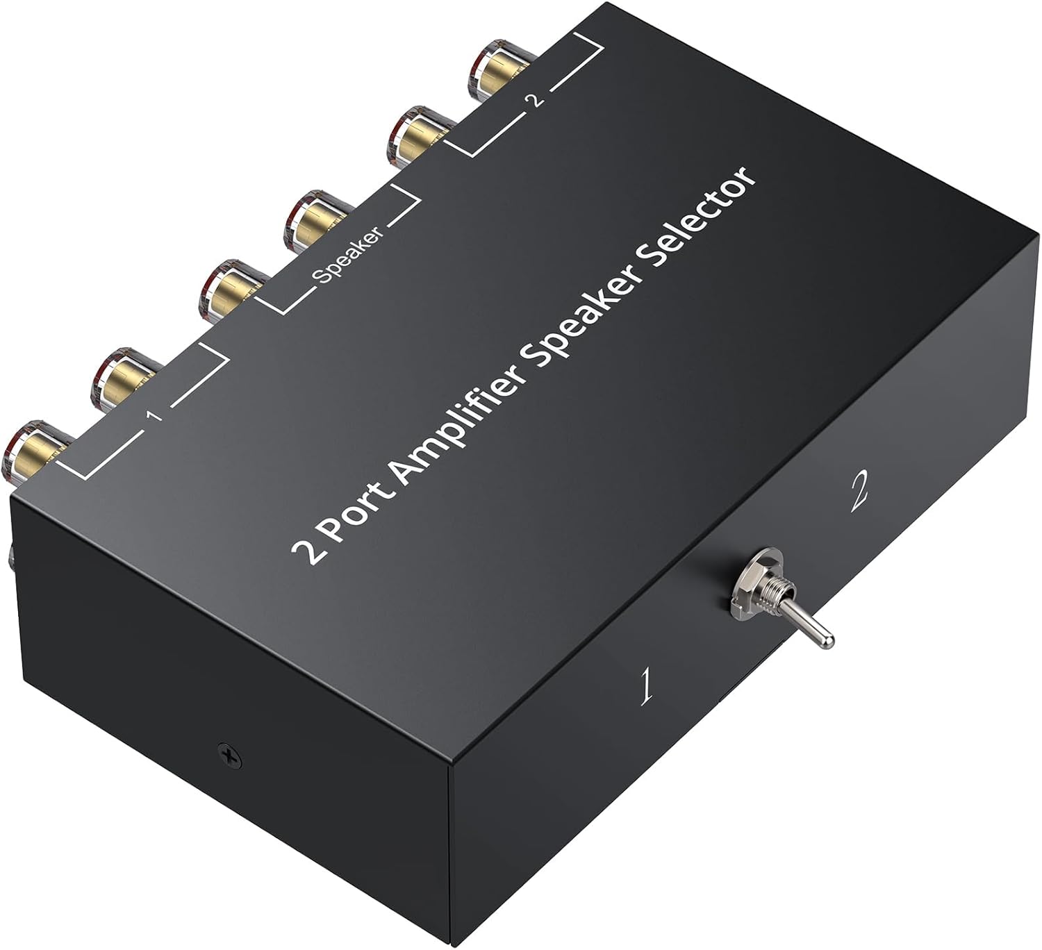 LiNKFOR 2(1)-in-1(2)-Out Amp Speaker Switcher Selector Box