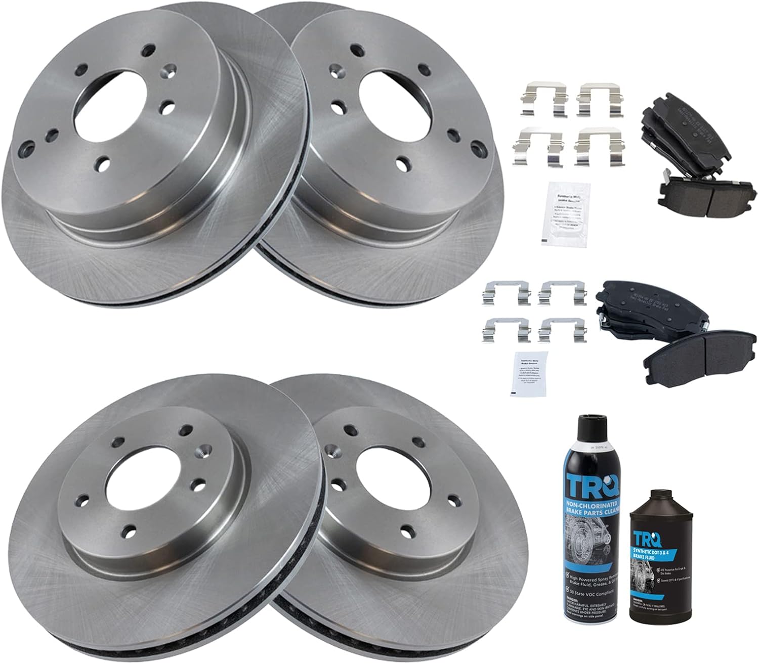 TRQ Brake Pad & Rotor Kit for Chevrolet Captiva Sport & More