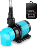 400GPH Aquarium Return Pump with LCD Controller - Quiet 20-Speed DC