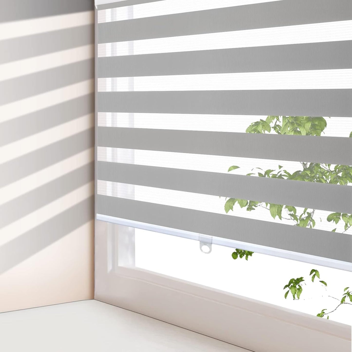 Cordless Zebra Shades for Windows - Light Control & Privacy