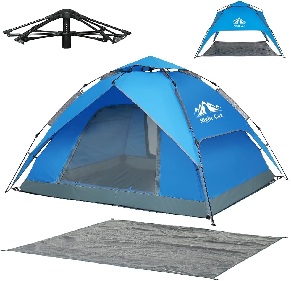 Instant Popup Camping Tent 2-3 Persons - Waterproof & Easy Setup!