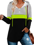 Womens Quarter Zip Tunic Hoodie Pullover S-3XL - Soft Floral Style