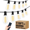 LED Outdoor String Lights with Remote, 232ft Extra-Long Patio Lights