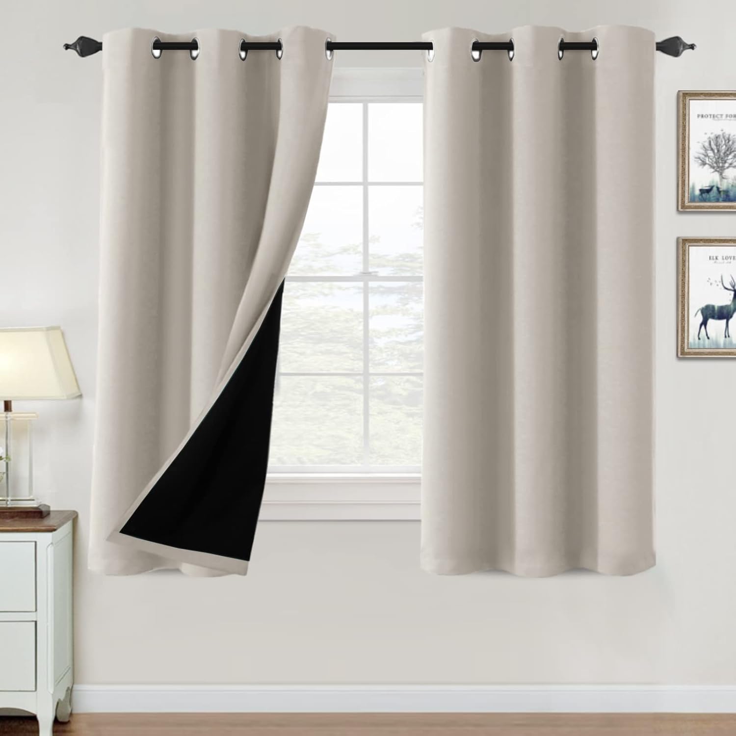 H.VERSAILTEX 100% Blackout Curtains for Bedroom and Living Room