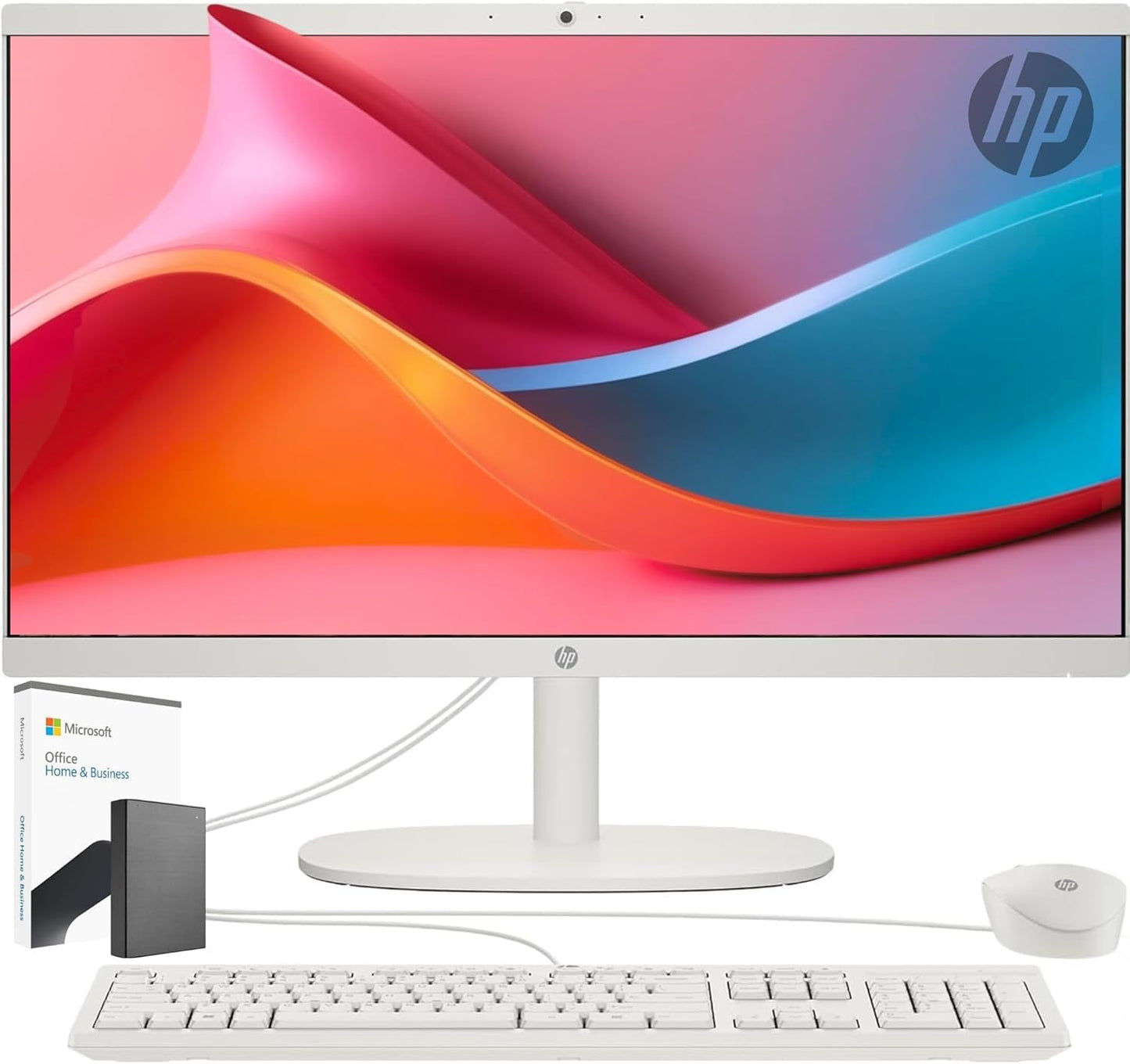 HP 22 inch All-in-One Desktop PC with 32 GB RAM and SSD