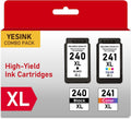 PG-240XL CL-241XL Combo Pack Ink Cartridges Replacement for Canon