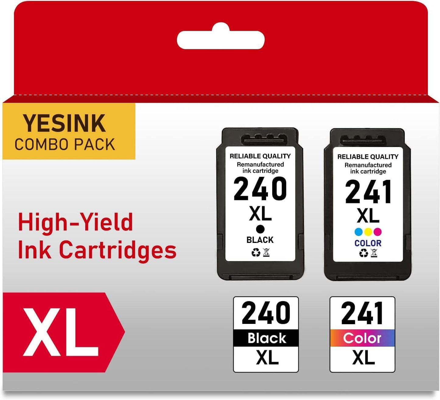 PG-240XL CL-241XL Ink Cartridges Replacement for Canon PIXMA