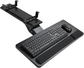 Keyboard Tray Under Desk 25x9.84 in Large Slide Out Swivel Tilt