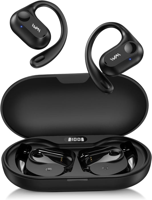 XKDUN Open Ear Headphones: Clear Calls, Powerful Bass, 30H Playback