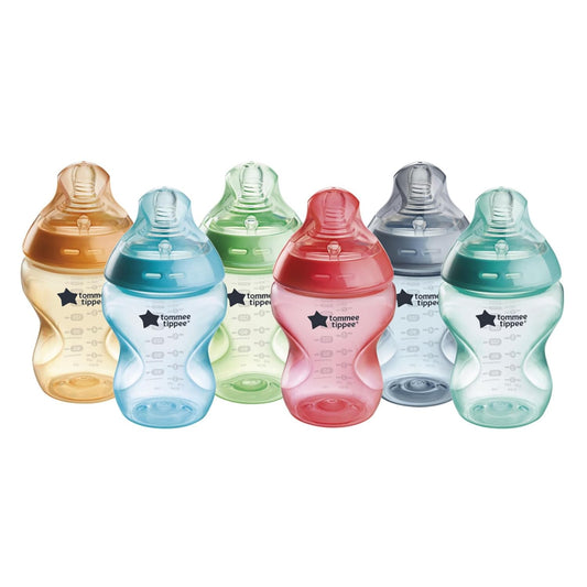 Tommee Tippee Baby Bottles, Fiesta Collection | Anti-Colic Slow Flow Nipple