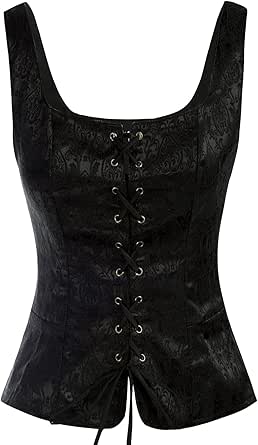 Scarlet Darkness Women's Pirate Renaissance Vest for Cosplay