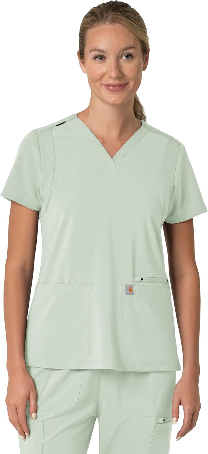 Carhartt Scrubs Women's Force Cross-Flex Modern Fit Top Review