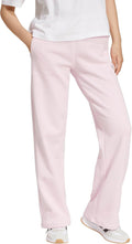 Womens Open Hem Fleece Pants - Cozy Everyday Sweatpant