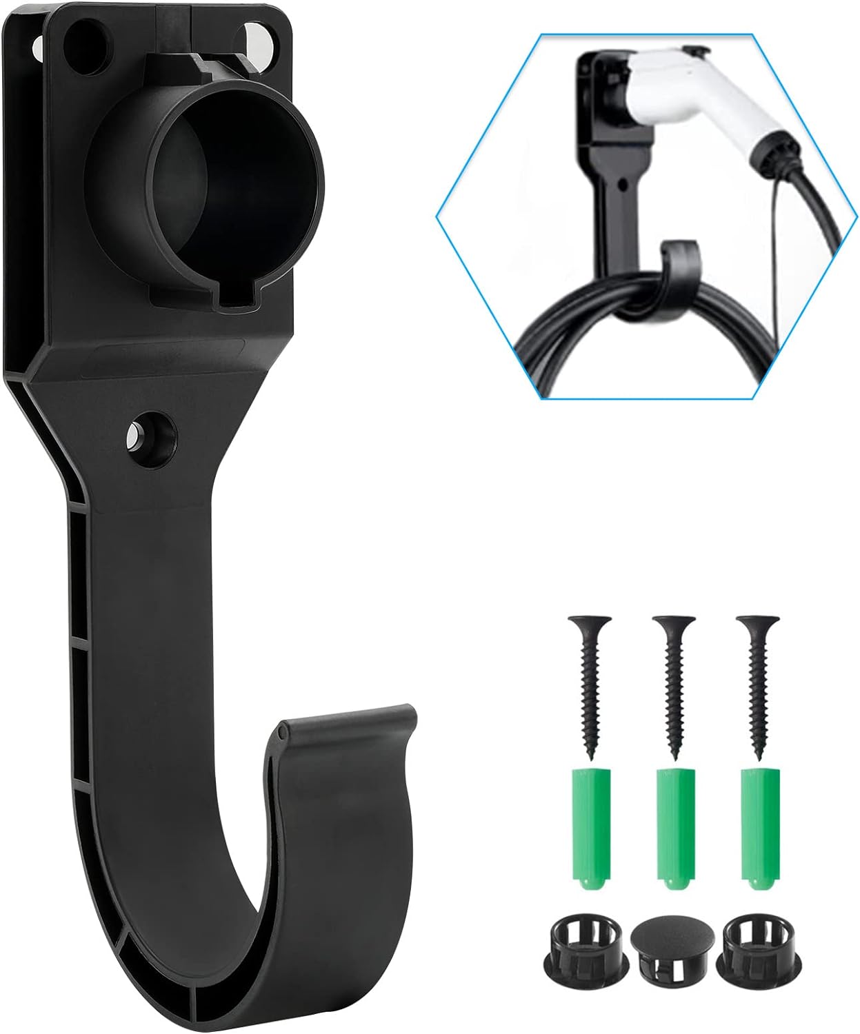 Wall-Mounted EV Charger Holder by DEDC