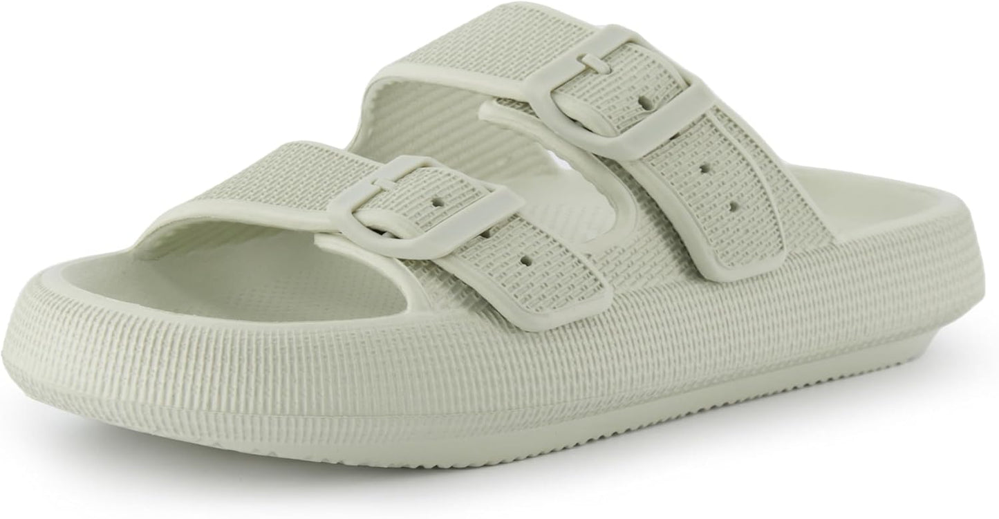 CUSHIONAIRE Women's Fame Recovery Cloud Slide for Comfort