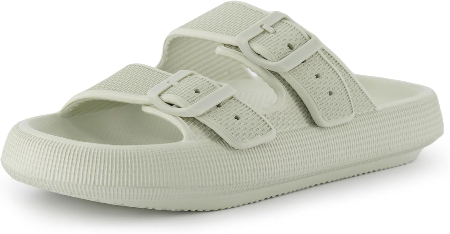 CUSHIONAIRE Women's Fame Recovery Cloud Slide for Comfort
