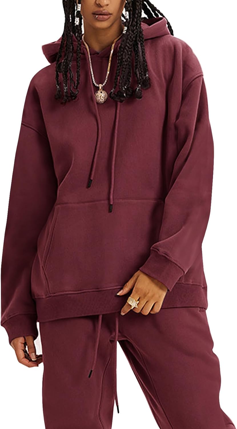 Flygo Womens Fleece 2 Piece Outfits for Cozy Comfort