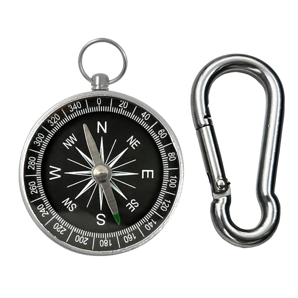ABAJI Lightweight Aluminum Compass for Outdoor Adventures