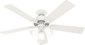 Hunter 52 in Indoor Ceiling Fan with LED Lights - Quiet, Modern Fit