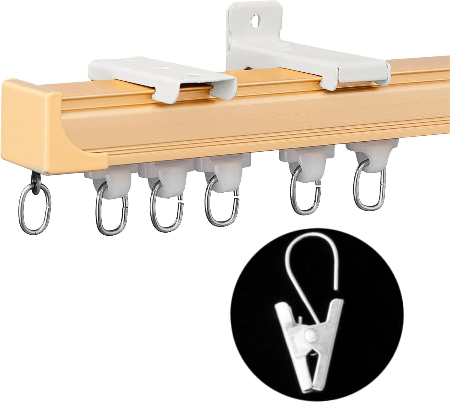 Heavy-Duty Ceiling Curtain Track for Smooth Room Dividers